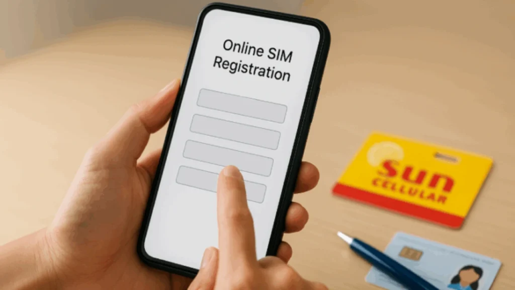Online Registration Method for SUN SIM Registration