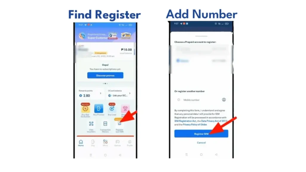 How to Register TM SIM