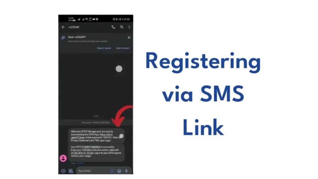 Register via SMS