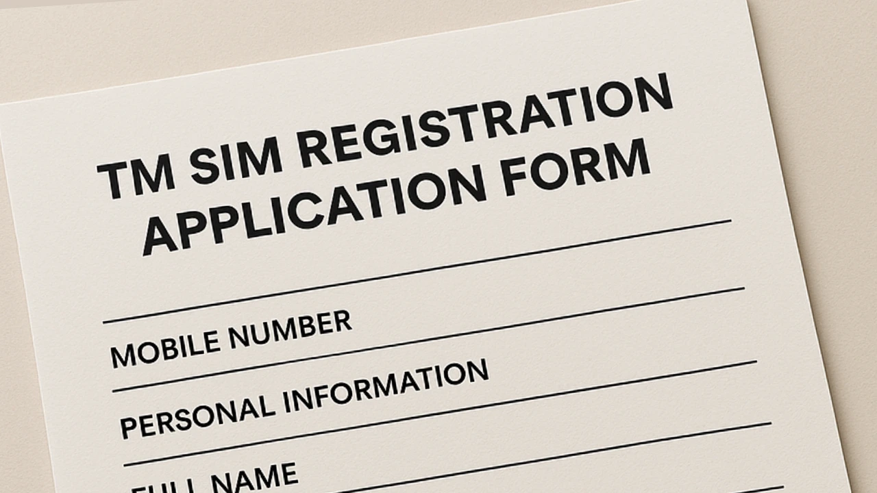 TM SIM Registration Application Form