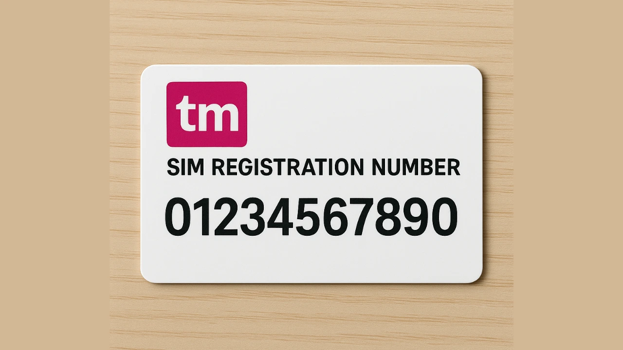 TM SIM Registration Number