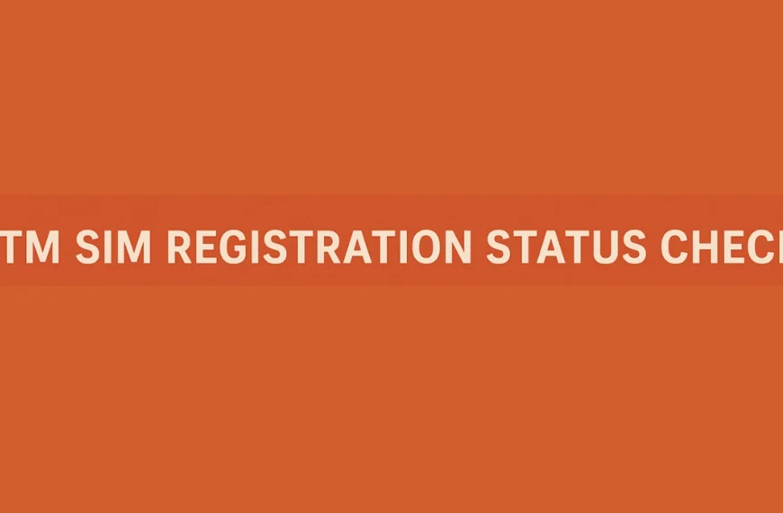 TM SIM Registration Status Check via SMS USSD Portal