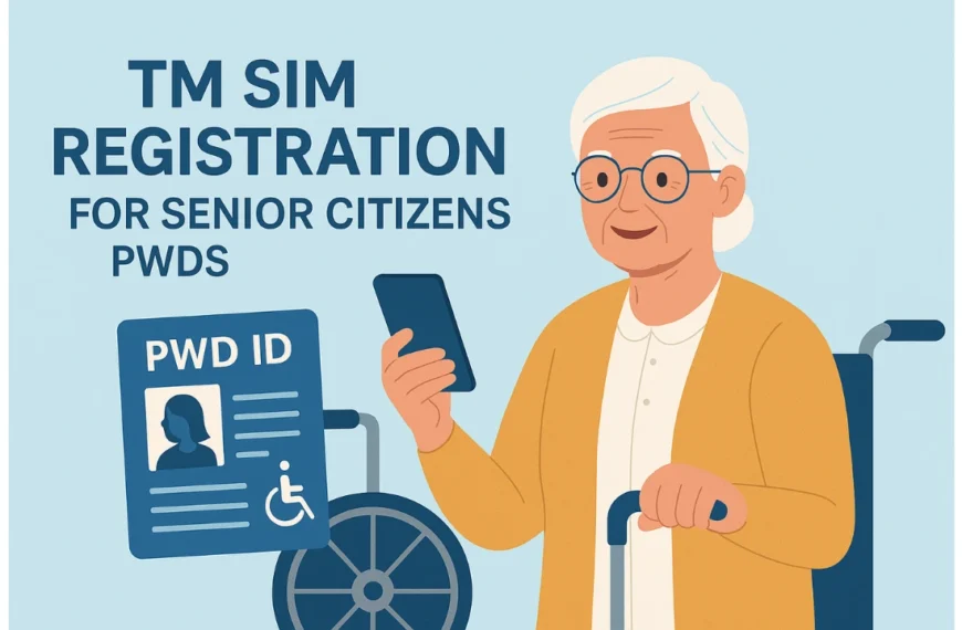 TM SIM Registration for Senior Citizens PWDs