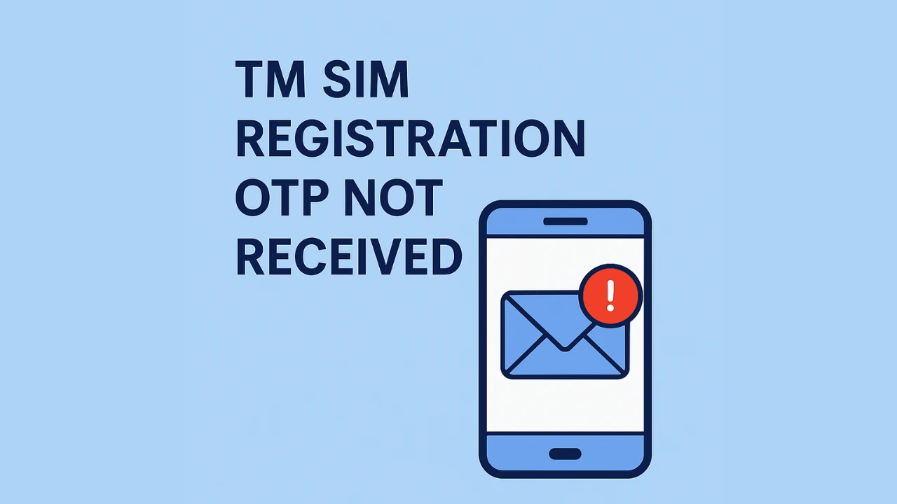 Tm sim registration otp not received